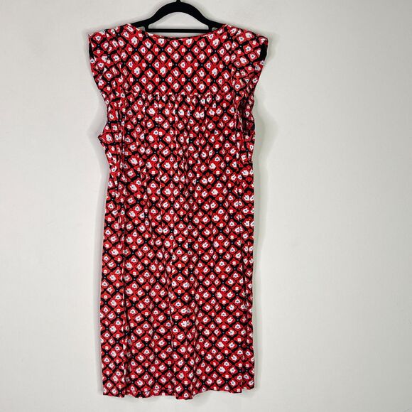 LOFT Amaryllis Tassel Floral Shirt Dress Women's Size Small - Picture 7 of 8